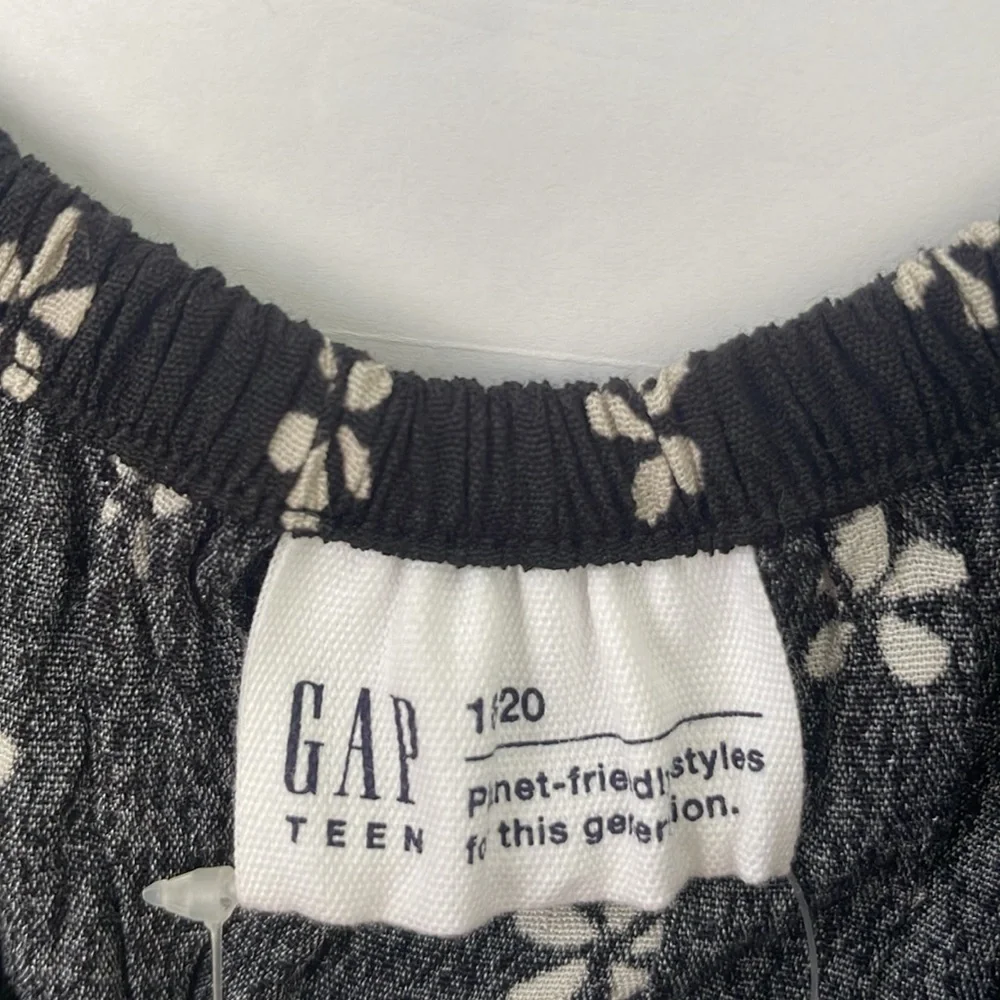 GAP Teen Black and Cream Casual Dress Size 18-20